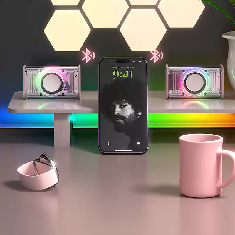 BYZ K08 Transparent Mecha Bluetooth Speaker
