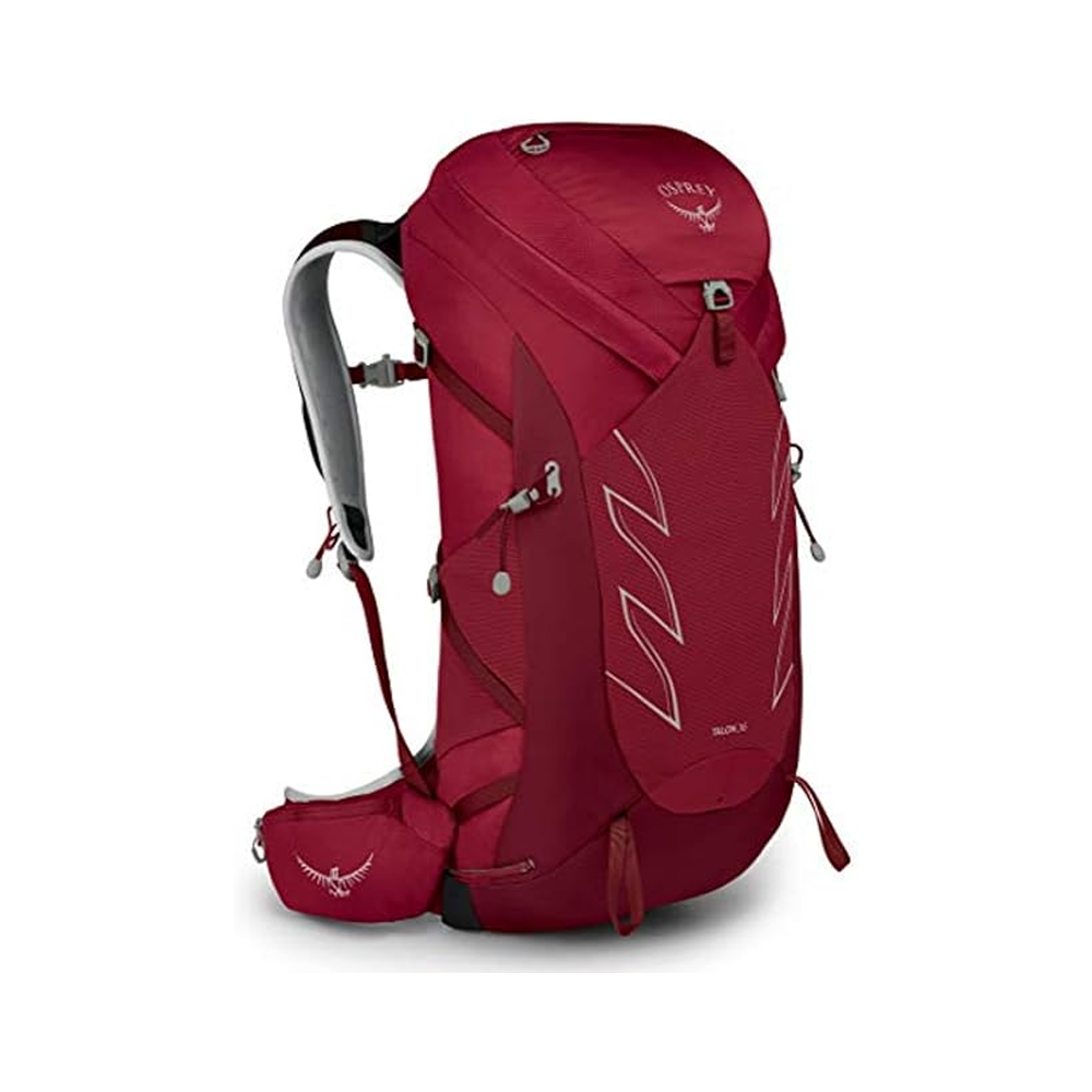 Osprey Talon 36L Men's Hiking Backpack with Hipbelt, Cosmic Red, S/M