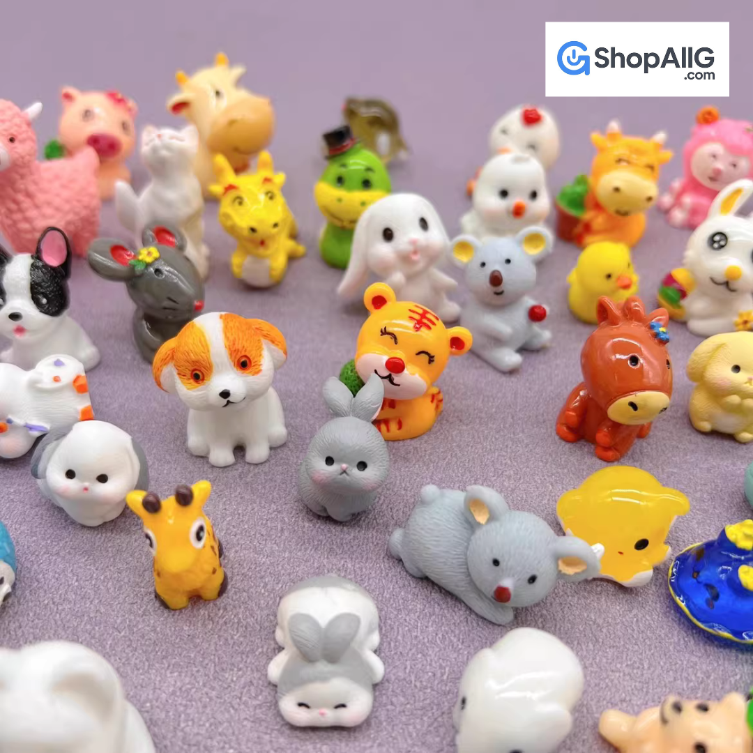 Miniature Animal Blind Bag Toy for Kids – Surprise Resin Mini Tiger, Rabbit & Glow Animal Collectible Figures - Image 4