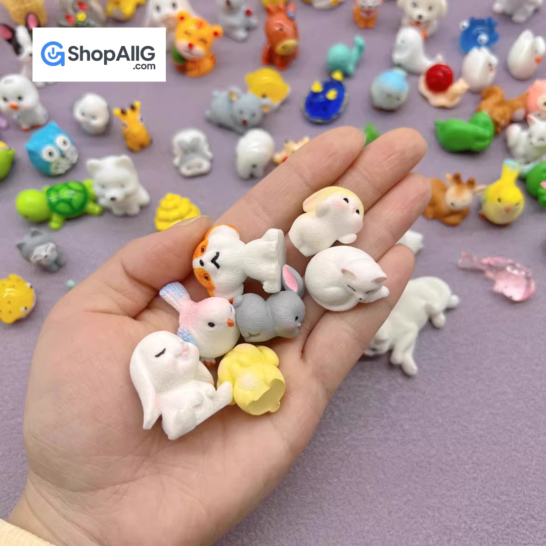 Miniature Animal Blind Bag Toy for Kids – Surprise Resin Mini Tiger, Rabbit & Glow Animal Collectible Figures - Image 3