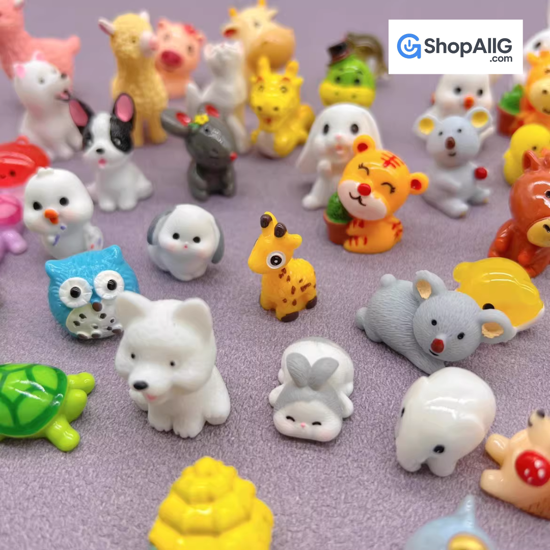 Miniature Animal Blind Bag Toy for Kids – Surprise Resin Mini Tiger, Rabbit & Glow Animal Collectible Figures - Image 2