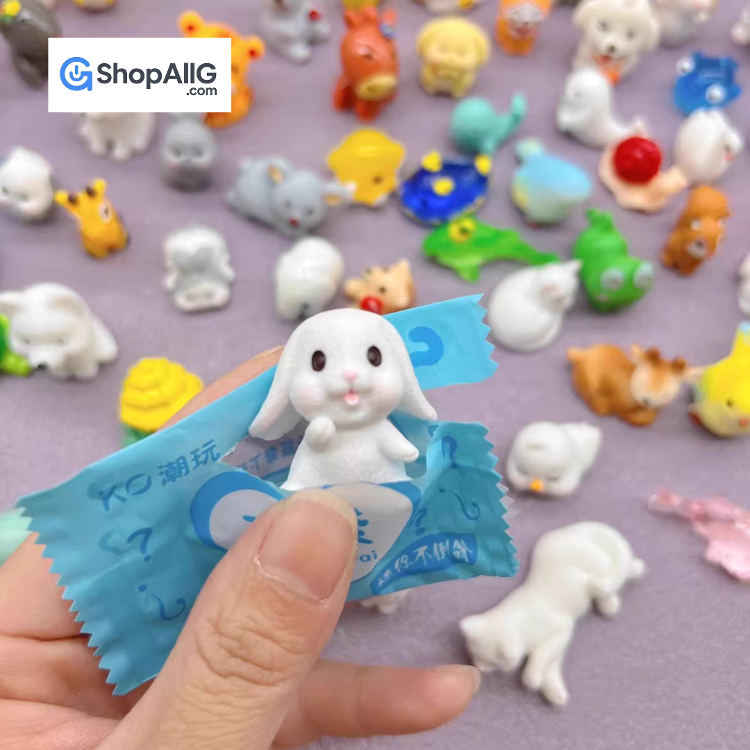 Miniature Animal Blind Bag Toy for Kids – Surprise Resin Mini Tiger, Rabbit & Glow Animal Collectible Figures - Image 6